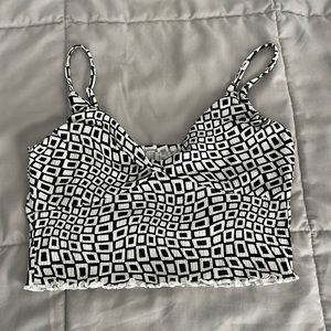 Urban Outfitters Twist Front Crop Top Size L